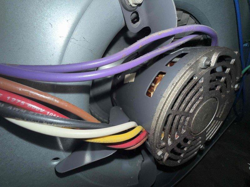 Diagnosed furnace issue on 10+ year old unit that was turning over without producing heat. Inspection revealed faulty blower motor assembly with damaged wiring connections. Replaced motor assembly and rewired connections to restore proper heat distribution throughout the home.