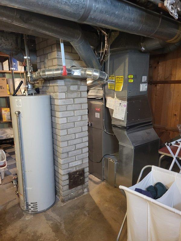 Performed diagnostic evaluation on 20+ year old furnace system with non-operational status. Identified failing control board as primary cause of system failure. Provided comprehensive replacement estimate for both furnace and AC components due to equipment age and condition.