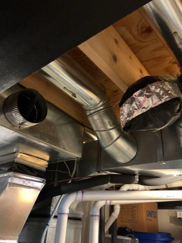 Responded to warranty service call for skunk odor returning through the HVAC system in a residence with a Daikin furnace under 3 years old. Inspected the unit and associated ductwork in the basement, which appeared properly installed and in good condition. Determined source of odor infiltration and resolved the issue to prevent further skunk smell from entering the home through the ventilation system.