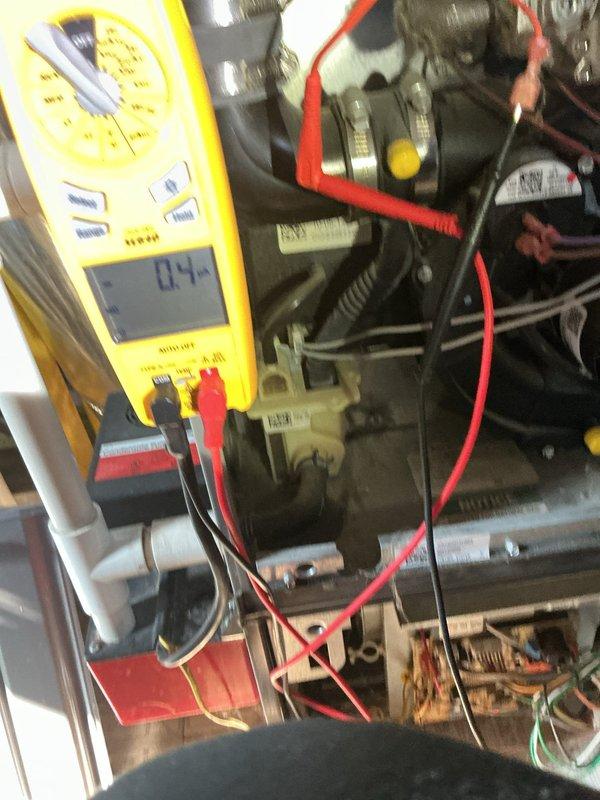 Diagnosed no-heat call following new thermostat installation. Performed voltage testing with multimeter on 12-year-old furnace, confirming improper thermostat wiring configuration. Corrected C-wire connection and verified proper system operation with heat cycle test.