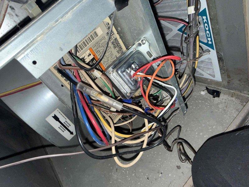 Diagnosed no-heat issue on residential HVAC system of indeterminate age but less than 10 years old. Inspection revealed faulty control board connections with several wire terminals requiring reconnection and securing. System successfully restored to normal operation after repair of electrical connections and full system test.