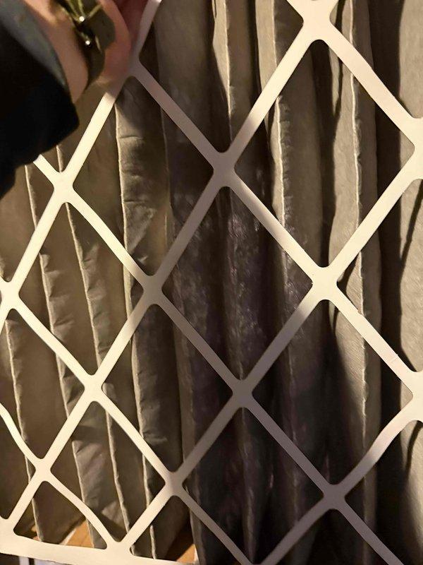 Responded to no-heat call for 6-year-old furnace that would not turn on, despite green indicator light being visible. Inspected system and discovered severely clogged air filter causing restricted airflow. Replaced dirty filter, which restored proper system operation and resolved the no-heat condition.