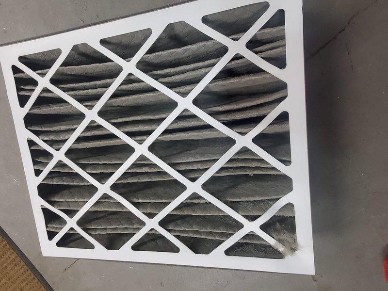Performed heating system tune-up with comprehensive inspection of burner assembly and control components. Identified severely soiled air filter requiring replacement. Parts quoted through Williams Distributing still need to be ordered to complete all recommended maintenance items.