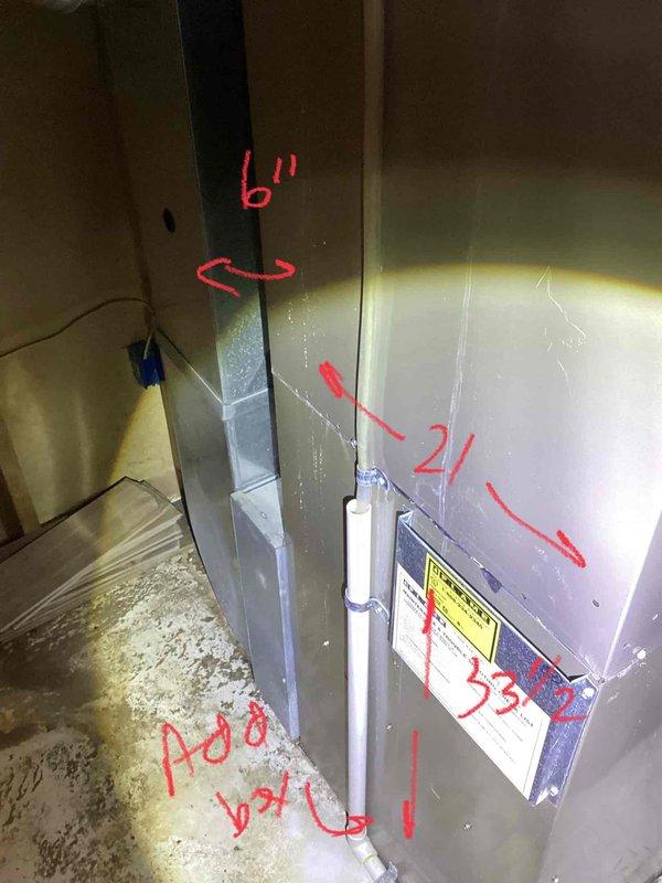 Performed furnace replacement estimate for 21-year-old unit experiencing multiple operational issues. Inspection revealed furnace with running blower but no heat production, making repairs cost-prohibitive compared to replacement. Documented existing ductwork configuration and current installation for proper sizing of replacement system.