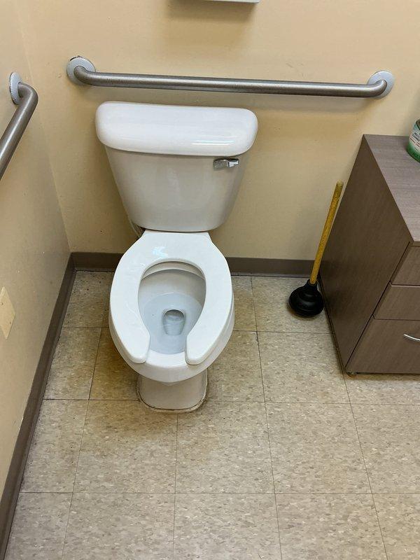 Responded to service call for toilet drainage issue. Used snake to clear severe blockage in floor drain that had caused significant water damage, rust staining, and deterioration of surrounding flooring. Successfully restored proper drainage function and documented condition with photos for customer records; invoice sent via email as requested.