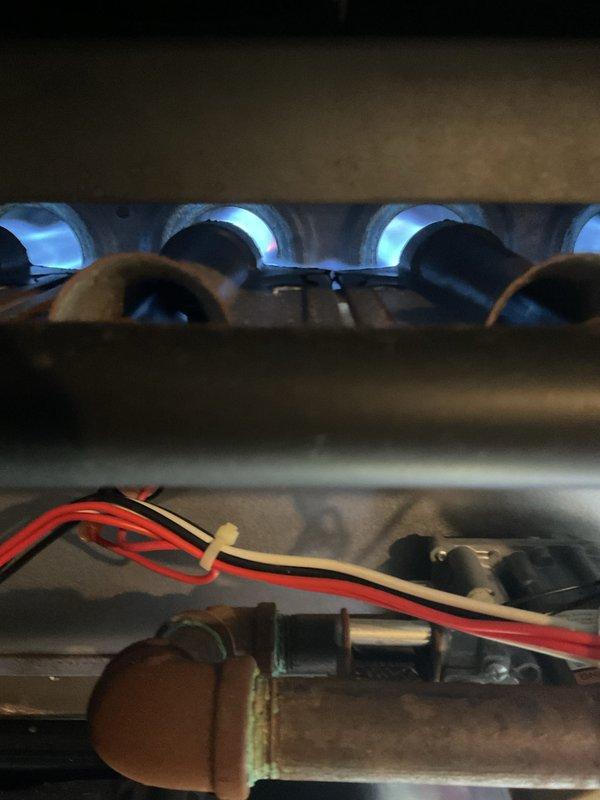 Performed Gold Plan Inspection on furnace system that was reported to be functioning properly. Visual inspection of burner assembly confirmed proper combustion with strong, blue flames and no signs of flame rollout. Checked and verified all electrical connections, gas fittings, and control components were secure and in good working condition. System is operating within manufacturer specifications with maintenance completed as per service agreement.