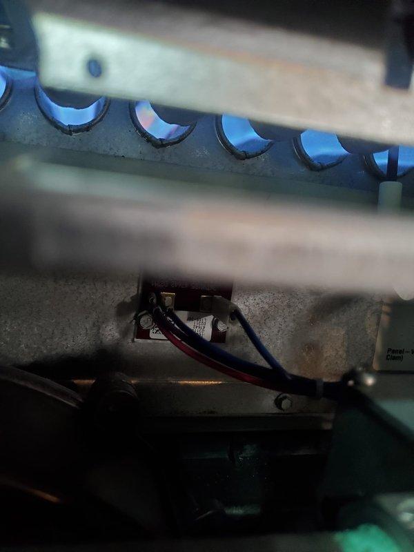 Performed Gold Furnace Inspection on 2023 model forced air system located in basement. Visual inspection confirmed proper blue flame combustion pattern and verified integrity of electrical connections. All ductwork, PVC venting, and system components appear properly installed with no visible issues detected.