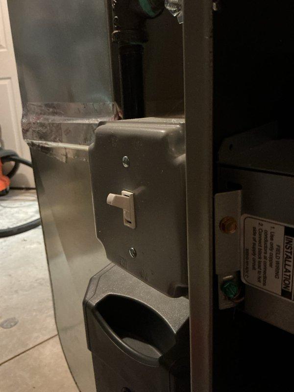 Completed Gold Furnace Inspection on a 5-year-old forced air furnace located in the basement. Inspected all components including copper lines, pressure valve assembly, electrical connections, and control systems. Unit is functioning properly with no issues identified at this time.