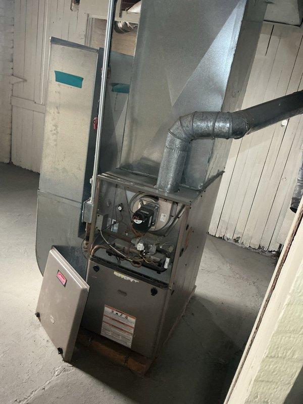 Responded to no-heat call for 2016 furnace that was making loud noise before shutdown. Diagnosed failed inducer motor assembly causing operational failure. Replaced inducer motor, tested system functionality through complete heating cycle, and verified proper airflow through ductwork. System now functioning within manufacturer specifications.