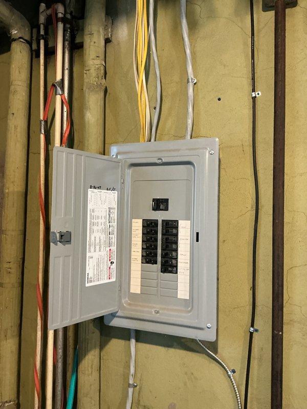 Conducted a site assessment for a potential Unico AC system installation in a historical home, inspecting the existing electrical infrastructure including the main breaker panel and junction box. Photos documented the current electrical setup, revealing aged wiring and potential upgrade requirements to support the high-velocity HVAC system requested by the homeowner.