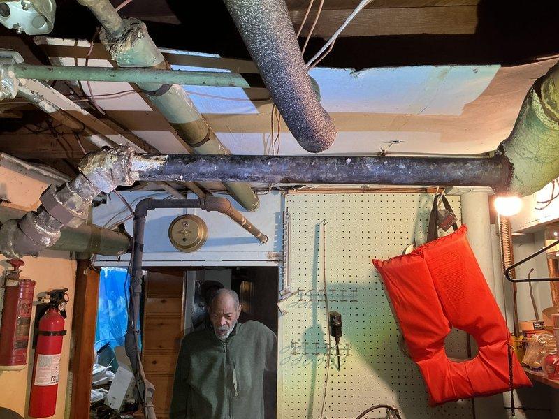 Responded to a service call for disintegrated pipe connected to the boiler system. Upon inspection, identified and replaced the compromised section of pipe in the basement utility area, which showed severe deterioration compromising system integrity. Installed new fittings and connections to ensure proper function and prevent future leaks, restoring full operational capacity to the home's plumbing and heating system.