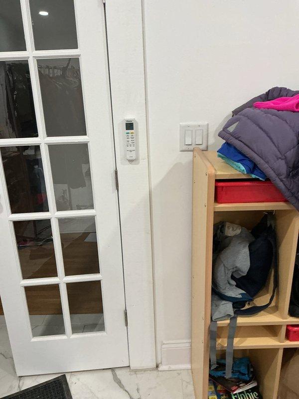 Successfully completed a two-day mini-split installation, including mounting the indoor air handler unit on the wall with proper PVC line set connections. Installed and configured the wall-mounted remote control/thermostat for system operation. System was fully tested and is functioning as designed.