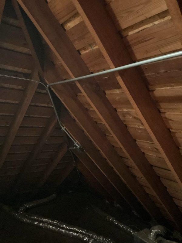 Successfully completed a comprehensive Unico air handler replacement in attic space, including installation of drain pan with wet switch, four new supply runs, and a Sensi thermostat. System required line hide application and flush procedure, with all electrical connections properly routed through the main panel and mechanical permit obtained for the installation.