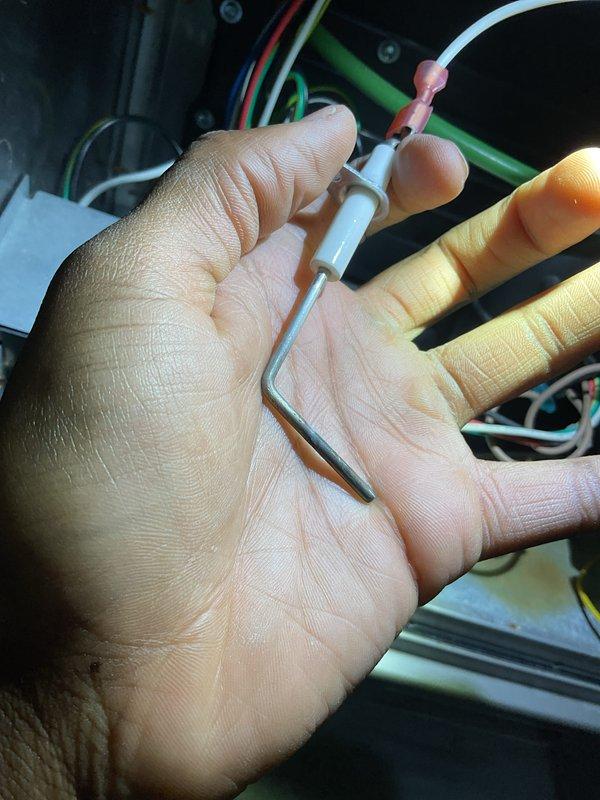 Completed Gold Furnace Inspection on three units (garage, upstairs, and basement) from 2017. Inspected flame pattern and gas valve operation, which appeared normal, though noted previous water leakage on 2nd floor unit that has since resolved. Temperature readings were taken with probe to verify proper operation across all systems.