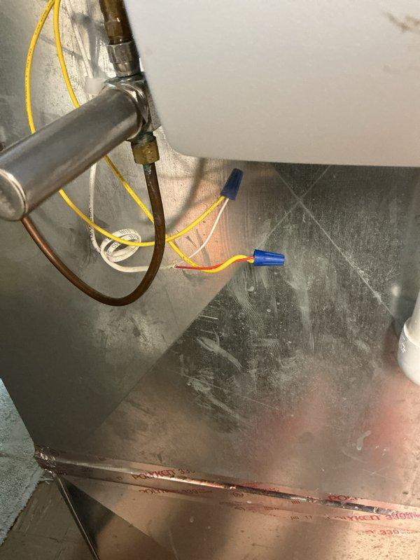 Performed Gold Furnace Inspection on unit located in basement laundry room. Inspected internal components including motor assembly, wiring connections, and valve/fitting integrity. Also examined hot water tank as requested and replaced furnace filter during service.