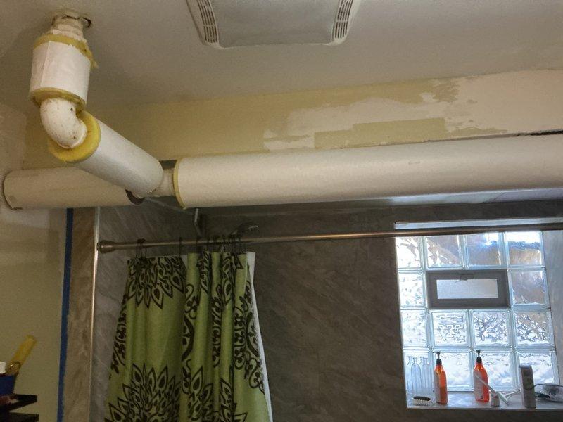 Conducted diagnostic assessment for potential radiator installation in basement and ceiling areas. Evaluated existing plumbing infrastructure including horizontal piping with brass fittings and valves. Documented current ventilation systems and space constraints to provide comprehensive estimate for customer-provided radiators.