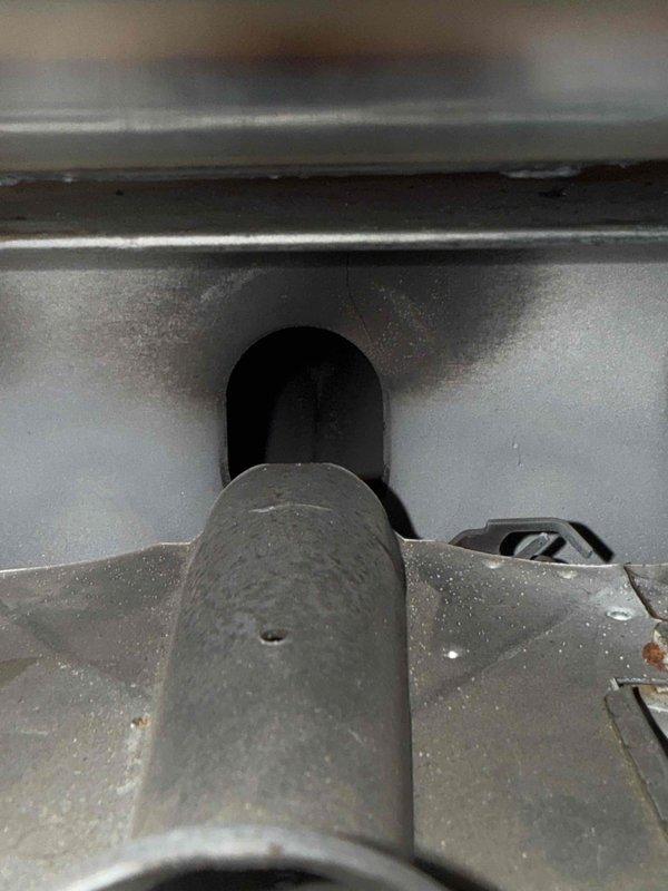 Responded to service call for 30-year-old furnace with reported burning smell. Inspected unit and identified deterioration of heat exchanger with visible corrosion around connection points. Documented evidence of metal fatigue and recommended immediate replacement of the aging system due to potential carbon monoxide hazards.