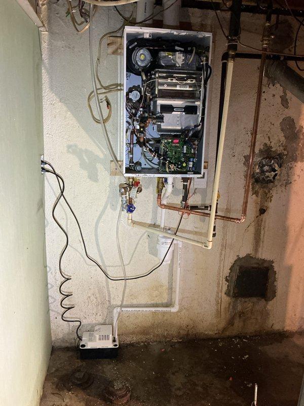 Completed tankless water heater repair service as specified in the approved service estimate. Performed diagnostic assessment of the unit, which showed issues with internal components including circuit board and wiring connections. Repaired system according to manufacturer specifications and verified proper operation before completing service.