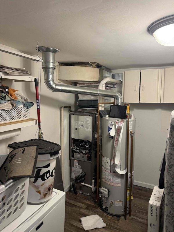 Responded to service call for furnace producing increasingly loud humming noise suspected to be blower-related. Inspection revealed significant dust accumulation in return air grille restricting proper airflow to the one-year-old basement furnace. Cleaned return vent to restore normal airflow and eliminate noise issue; system now operating within normal parameters. Equipment remains under both parts and labor warranty.