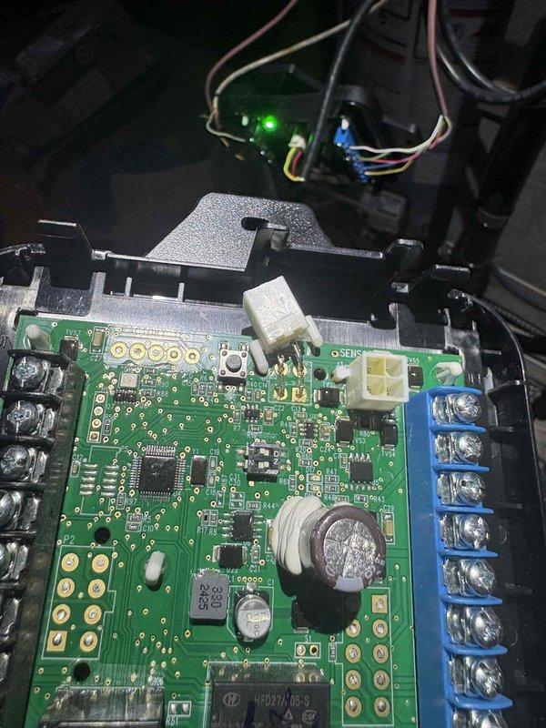 Returned to address no heat issue identified in previous service call. Diagnosed damaged and incorrectly wired RDS (Remote Data Sensor) device that had been recently installed. Documented condition with photos of circuit board and control panel wiring issues. Parts department has been notified to order replacement device; customer will be contacted regarding scheduling and pricing for follow-up repair.