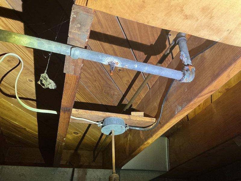 Performed estimate for replacement of two outdoor water spigots. Inspection revealed significant corrosion on existing galvanized piping, particularly at joint areas. Recommended complete replacement to prevent potential water damage and ensure proper functionality.