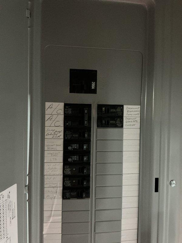 Responded to service call for newly installed furnace displaying "urgent service needed" notification on Lennox thermostat. Inspected electrical panel and verified proper circuit breaker installation and labeling for HVAC system. Confirmed thermostat was functioning correctly with proper temperature display and settings. No issues found with system operation; reset service notification and verified normal operation.