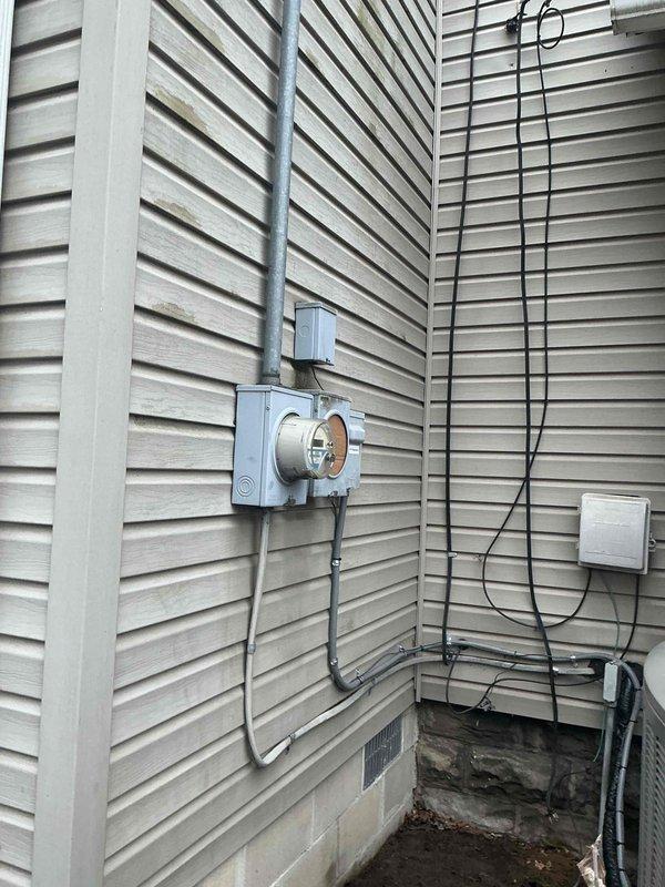 Successfully installed complete HVAC system including new furnace, air conditioning unit, thermostat, and condensate pump. Properly connected drain lines with PVC piping and secured all electrical connections to the meter. Service was financed and all required documentation and rebate paperwork has been completed.