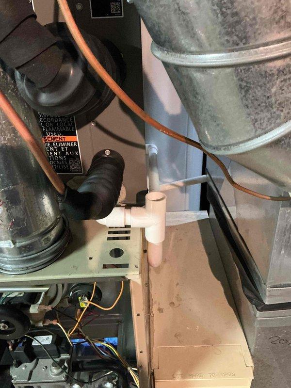 Diagnosed 20-year-old furnace failure caused by faulty control board exhibiting visible component deterioration. Replaced main control board, verified proper operation of all heating stages, and confirmed system functionality with complete operational test.