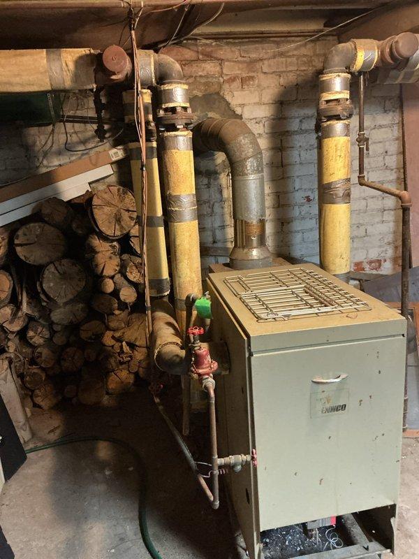 Responded to service call for 30+ year-old boiler requiring valve replacement. Upon inspection, identified corroded manual shut-off valve on copper piping system showing significant wear. Installed new valve and verified proper system operation, ensuring safe functionality of the aging heating system.