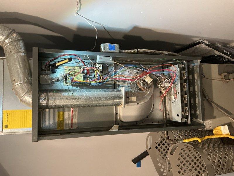 Responded to callback for 10+ year old furnace failing to stay operational. Upon inspection of the control board and wiring connections, found significant wear on electrical components. Cleaned connections, tested ignition sequence, and verified proper operation after service.