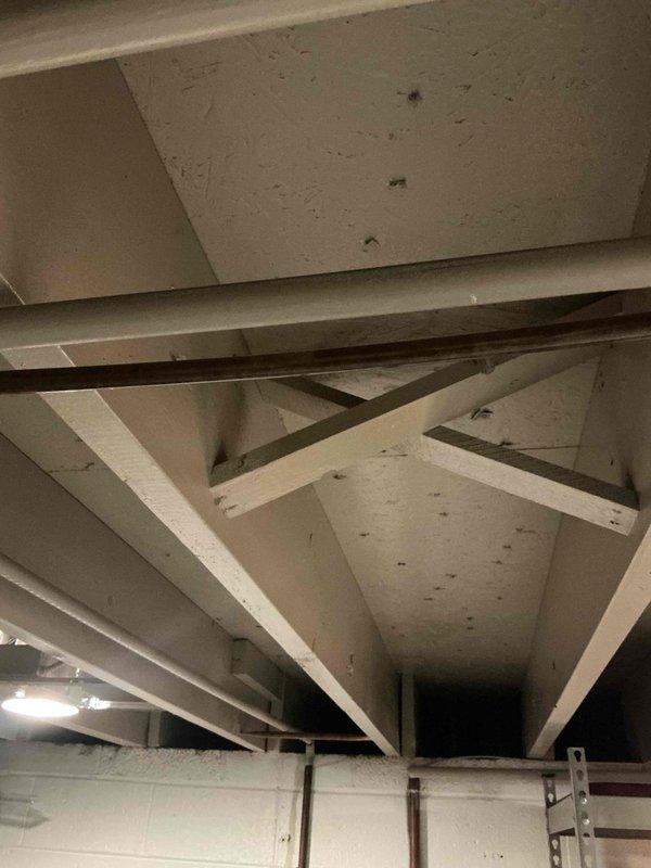 Responded to service call for recurring condensate line clogging issue on a 2-year-old furnace system. Cleared the obstructed condensate line that was preventing proper water drainage and causing backup/discharge issues. This is the second occurrence of this problem since installation despite proper customer maintenance.