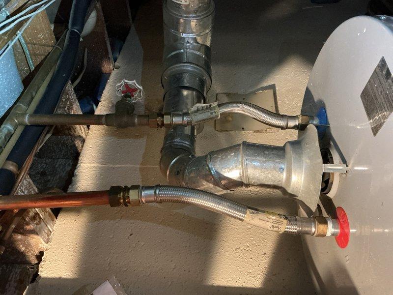 Diagnosed and serviced a tanked water heater that was experiencing pilot light failure with a high temperature shutdown error. Inspected the complete water heating system, including supply lines, shutoff valves, ventilation pipe, and associated plumbing components. Successfully restored proper operation by addressing the temperature control issue and ensuring the pilot light was functioning correctly.