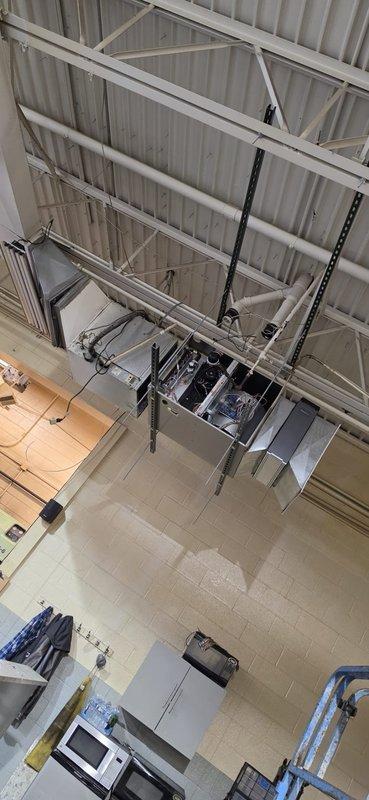 Successfully completed removal and installation of two 110,000 BTU Carrier 59SC6A120 gas furnaces in commercial space, including replacement of condensate pumps and minor duct modifications. Performed all required power and control connections, installed new gas valves, and completed work in compliance with city permits.