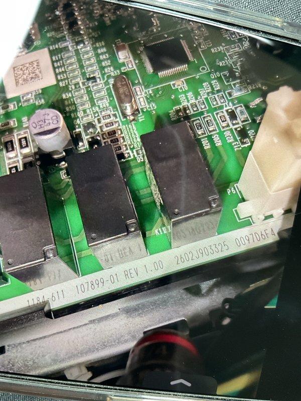 Responded to service call for Lennox furnace failure following windstorm. Diagnosed internal electronic failure with circuit board (part #1184-611 107899-01) despite power reaching the unit as previously verified by electrician. Replaced damaged control board and reconnected all wiring harnesses according to manufacturer specifications, restoring full heating functionality to the system.