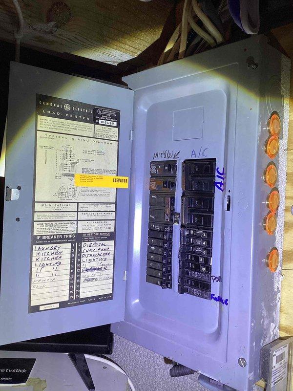 Performed diagnostic on 12-year-old Bryant furnace that would not turn on, located in basement. Identified need for complete system replacement. Additionally, noted leaking piping around hot water tank requiring repair during furnace installation. Inspected electrical panel and outdoor condenser unit to ensure compatibility with proposed replacement system.