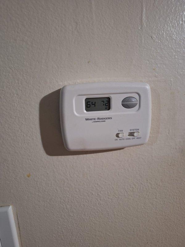 Successfully installed complete HVAC system consisting of a 70,000 BTU furnace and 1.5 ton AC unit with proper mechanical and electrical connections. Installed new White-Rodgers digital thermostat and verified proper system operation with temperature control functionality for both heating and cooling modes.