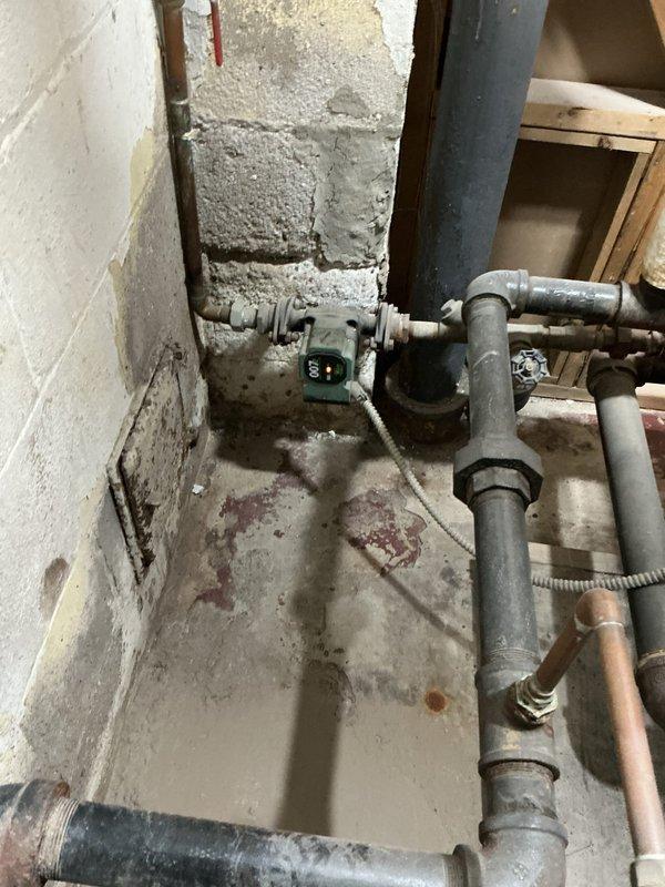 Diagnosed non-functioning 5-year-old boiler and identified failed water circulation pump as root cause. Completed full replacement of boiler pump, ensuring proper installation of all plumbing connections and electrical components. System now operating at optimal efficiency with normal water flow and pressure restored.