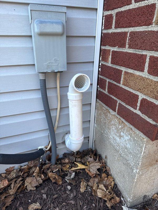 Installed new 40-gallon PV hot water tank with proper PVC ventilation. Connected all plumbing components with appropriate fittings and verified secure installation of the vent pipe assembly to exterior wall. System tested and functioning correctly with no leaks detected.