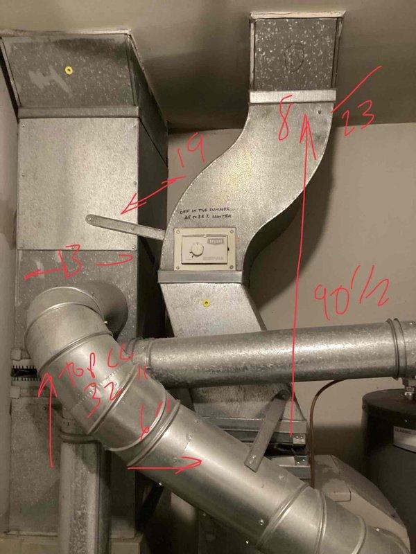 Conducted inspection of 20-year-old Bryant furnace exhibiting excessive noise and high carbon monoxide levels in exhaust. Documented the existing HVAC system including ductwork configuration and electrical connections. Recommended full replacement due to age of unit and safety concerns identified during assessment.