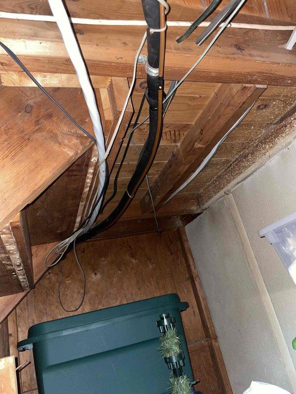 # HVAC Estimate - Replacement Summary

Completed site assessment for furnace replacement at owner-occupied residence with 32-year-old existing unit located in basement. Documented current system configuration and structural considerations, including attic space utilities routing and exterior access points, to provide comprehensive replacement estimate for new furnace installation.