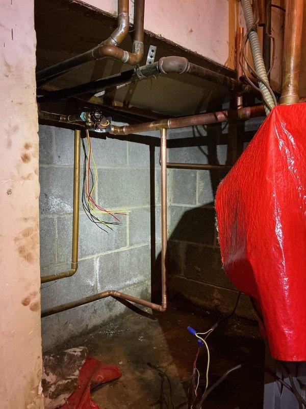 # HVAC Install - Boiler

## Job Summary
Completed residential boiler installation with three-zone heating system configuration, including setup of three thermostats and three zone valves for independent temperature control throughout the home.

## Work Performed
Installed new boiler unit in basement mechanical room per manufacturer specifications and local building codes. Configured three-zone hydronic heating system with dedicated zone valves for each heating area, providing individual climate control capabilities. Installed and wired three thermostats to corresponding zones, ensuring proper communication between controls and zone valves. Connected all copper supply and return piping to boiler manifolds with proper isolation valves for future serviceability. Completed all electrical connections including power supply and low-voltage control wiring to thermostats and zone valves. Installed expansion tank and pressure relief valve assembly to protect system from over-pressurization. Tes