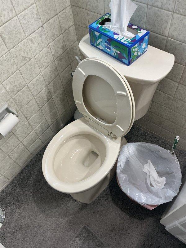 Responded to a clogged toilet caused by excessive toilet paper accumulation. Upon arrival, confirmed that the fixture was experiencing backup issues, with water from the shower causing overflow into the toilet bowl. Successfully cleared the blockage using appropriate plumbing tools and techniques, restoring proper drainage and flush function to the toilet.