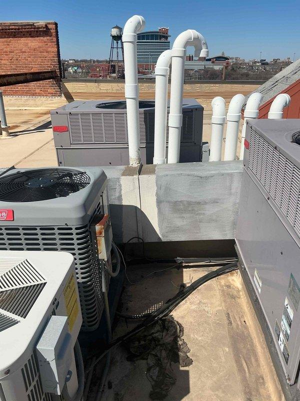 Responded to no-heat call for rooftop furnace unit over 10 years old. Upon inspection, diagnosed failed ignition system preventing unit from starting. Replaced faulty ignitor and tested system for proper operation, restoring heat to building.