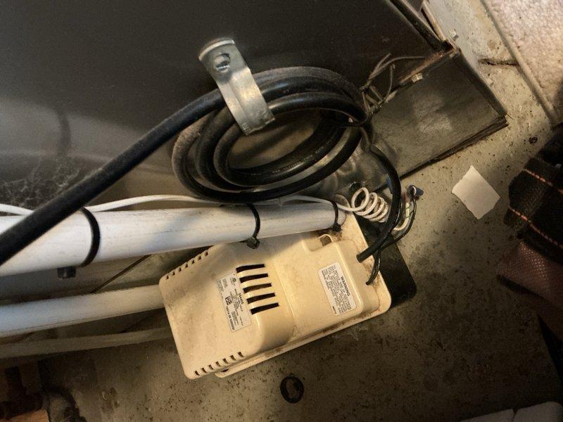 Responded to no heat call on Bryant furnace installed in 2016. Upon arrival, performed diagnostic testing using multimeter to check electrical components and system operation. Opened furnace access panel and inspected internal components including blower motor, wiring, and control board. Verified condensate pump operation and drainage system functionality. System restored to proper heating operation and tested for normal cycling.