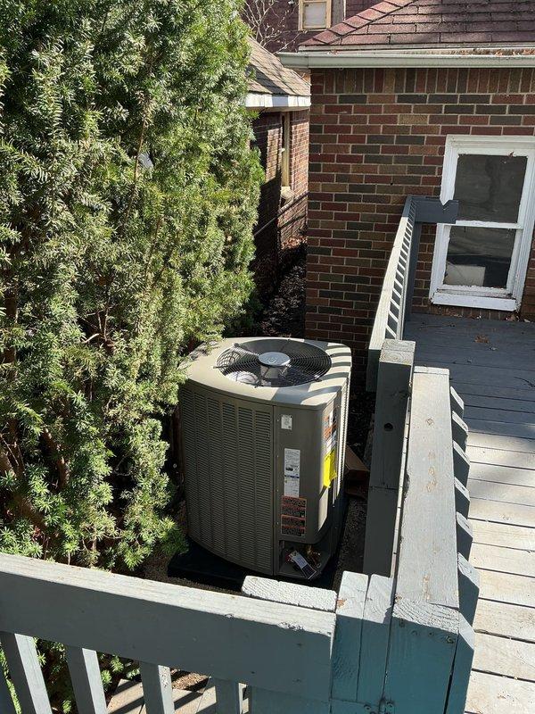 Completed two-day air handler installation in attic space with associated condenser unit on exterior deck. Installed new air handler with insulated ductwork connections, control module, condensate pump, drain pan, and wet switch. Installed outdoor condenser unit with electrical disconnect box, verified all refrigerant connections, tested system operation, and confirmed proper drainage. Obtained mechanical and electrical permits for installation and reconnection work, performed final system checkout including airflow measurements for utility rebate qualification.