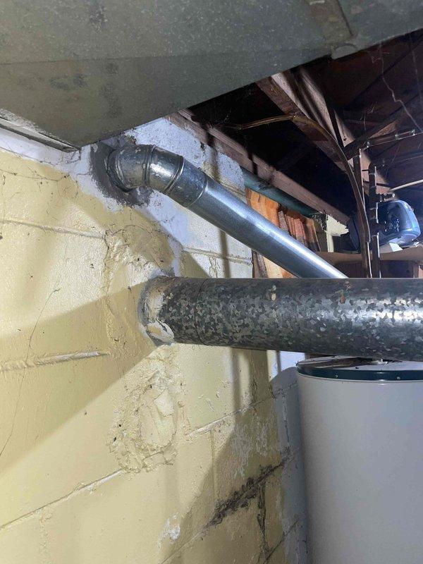 Conducted comprehensive full system estimate for non-operational furnace. Performed thorough inspection of existing HVAC infrastructure including ductwork, refrigerant lines, and mechanical components in attic and basement areas, noting visible condensation on metallic ductwork and aged pipe insulation. Documented current system conditions with photographic evidence and provided customer with replacement options for complete HVAC system installation.