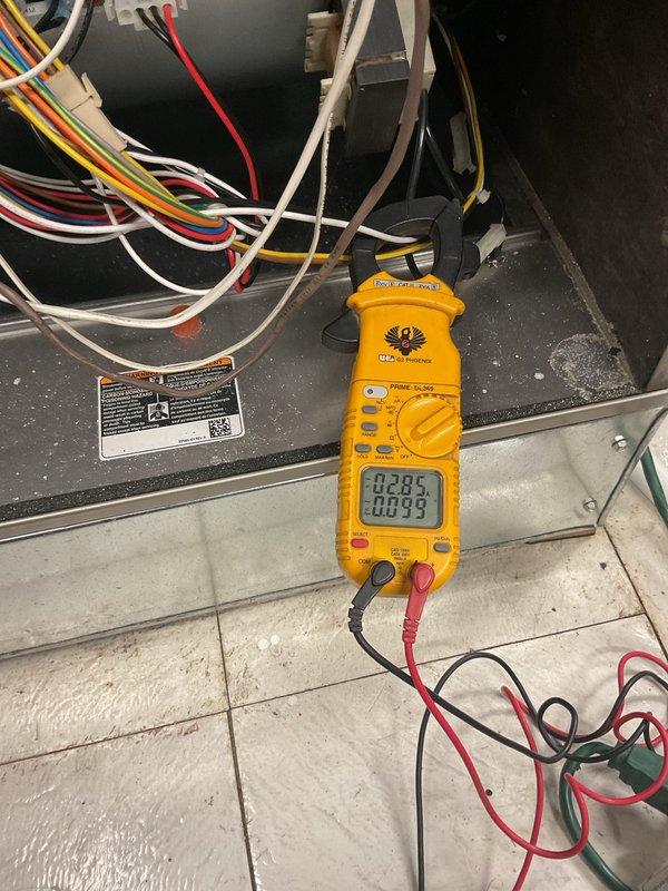 Completed comprehensive Gold AC Inspection on 22-year-old air conditioning system located on exterior patio. Performed full system diagnostic including electrical measurements using digital multimeter to verify proper voltage and amperage across all circuits. Inspected and replaced air filter with new FILTERBUY pleated media filter in air handling unit. Evaluated wire harness connections and electrical components for signs of wear consistent with system age. Checked refrigerant levels, condenser coil condition, and overall system performance. All electrical readings within acceptable parameters. System operating adequately but recommend monitoring closely given age of equipment and planning for future replacement as unit approaches end of service life.