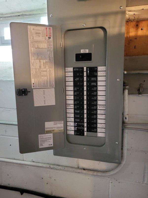 Completed electrical estimate for whole home generator replacement at manufactured home residence. Assessed existing electrical panel configuration and utility area to determine requirements for generator integration with current breaker box system. Evaluated installation location, electrical service capacity, and necessary transfer switch specifications for seamless backup power integration.
