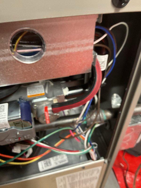 Installed 90,000 BTU high-efficiency furnace with complete mechanical and electrical reconnection. Obtained necessary mechanical and electrical permits prior to installation, verified all wiring connections including line voltage and low-voltage control circuits, confirmed proper gas valve operation, and tested system functionality. Unit qualified for utility energy efficiency rebates upon successful installation and inspection.