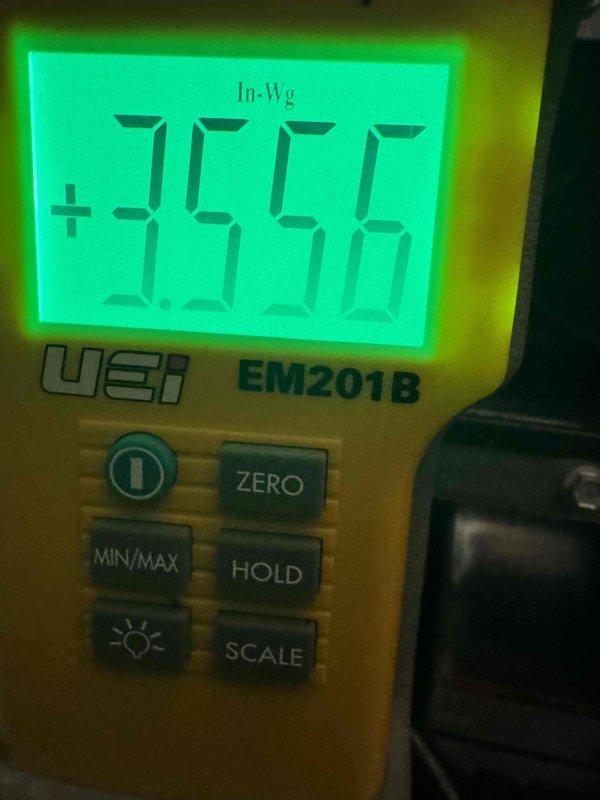 Completed full HVAC system installation including 70,000 BTU furnace and 2.5 ton rear-discharge air conditioning unit with new thermostat and condensate pump. Performed system flush, installed liner, and reconnected all electrical and mechanical components. Requested mechanical and electrical permits, verified proper gas pressure readings, documented installation for utility rebate programs with AHRI certificate number 21558666, captured photographic documentation of exterior electrical service equipment and diagnostic measurements, and confirmed system operation within manufacturer specifications.
